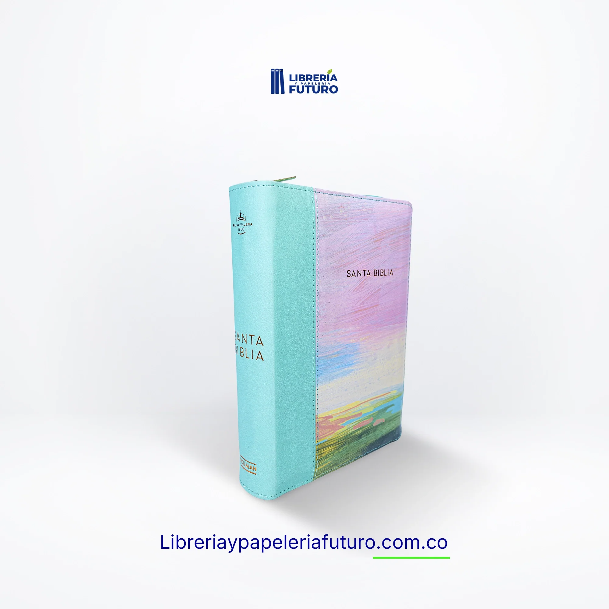 Biblia pequeña verde pinceladas - Image 3